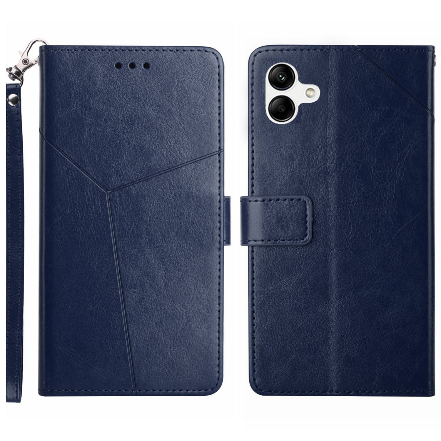 HT01 til Samsung Galaxy A05 4G etui Y-formet linje påtrykt læder pung telefoncover HT01 til Samsung Galaxy A05 4G etui Y-formet linje påtrykt læder pung telefoncover